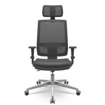 Cadeira Brizza Tela 3D BackPlax Apoio Aluminio Ergonômica NR-17 Plaxmetal Diversas Cores