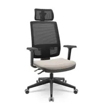 Cadeira Brizza Tela 3D BackPlax Piramidal Com Apoio NR17 Plax