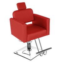 Cadeira Cabeleireiro Toscana - Encosto Fixo - Base Quadrada