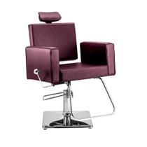 Cadeira Cabelereiro Barbeiro Poltrona Reclinável Estofado Salão de Beleza Square Class Vinho - Dompel