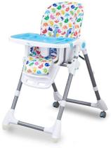 Cadeira Cadeirão Alimentação Bebe Infantil Cherry Azul Baby Style até 15Kg