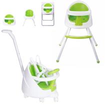 Cadeira Cadeirão de Alimentação de Bebê Infantil Comer Refeição Booster Brinquedo Carrinho 4 em 1 Lily Verde