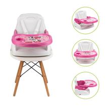 Cadeira Cadeirinha Alimentação Minnie Bebê Mesa Portátil Papinha Refeição Disney Styll Baby