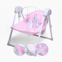 Cadeira Cadeirinha Bebê Descanso Balance Balanço Automático Suspensa Infantil Musical Reclinável Timer Painel Touch Portátil Som Bouncer Techno Luxo