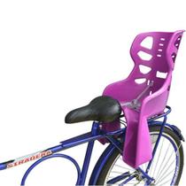 Cadeira Cadeirinha Carona Traseira Garupa Menina Bike Rosa - STYLLBABY