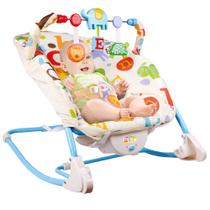 Cadeira Cadeirinha de Bebê Descanso Infantil Musical Barra com Brinquedo Letrinhas 18kg