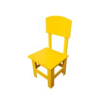 Cadeira Cadeirinha Infantil Em Madeira MDF Colorido