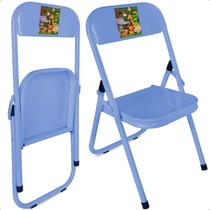 Cadeira Cadeirinha Poltrona Infantil Dobrável Aço para Criança Brincar Estudar Lanchar - Martam Utilidades