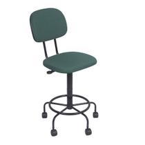 Cadeira Caixa Alta com rodizios rodinhas Atendimento Recepção Balcão Espuma Injetada Verde Cadeira Caixa Alta com rodizios rodinhas Atendimento Recepção Balcão Espuma Injetada Verde