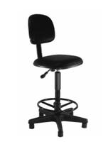 Cadeira Caixa Alta Corano Preto - Balcão - Portaria - Recepção - Supermercado varias cores direto da Fábrica - Renaflex