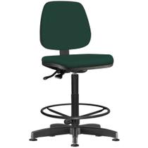Cadeira Caixa Alta Giratória Job Suede Verde Musgo - Lyam Decor