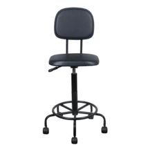 Cadeira Caixa Alta L Duplo Base Semi Corano Preto