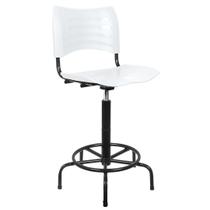 Cadeira Caixa Alta Plástica branca Recepcao Hortifruti guarita vigia mercado mercadinho clean design luxo premium