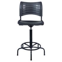 Cadeira Caixa Alta Plástica Secretária Recepcao Hortifruti guarita vigia mercado mercadinho clean design luxo premium