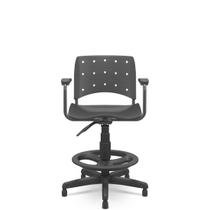Cadeira Caixa Ergoplax+ com Braço - Preta Cadeira Caixa Ergoplax+ com Braço - Preta