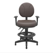 Cadeira caixa executiva backplax new plus - marron café Cadeira caixa executiva backplax new plus - marron café