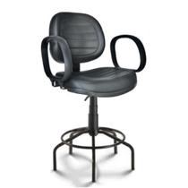 Cadeira Caixa Executiva Costurada Braço Corsa Aranha MARTIFLEX Cor Preta 2512