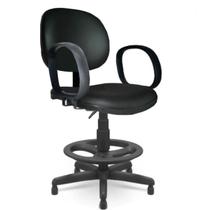 Cadeira Caixa EXECUTIVA LISA com Braço Corsa - (Aranha PMD) - Cor Preta - 35026