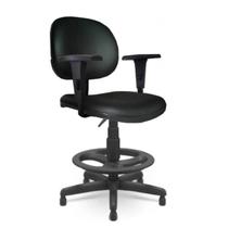 Cadeira Caixa EXECUTIVA LISA com Braço Regulável - (Aranha PMD) - Cor Preta - 35029 Cadeira Caixa EXECUTIVA LISA com Braço Regulável - (Aranha PMD) - Cor Preta - 35029