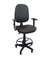 Cadeira Caixa Executiva Work NR17 material sintético + Braços