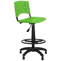 Cadeira Caixa Giratória Plástica Verde - ULTRA Móveis - Ultra Móveis Corporativo