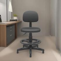 Cadeira Caixa Mocho Alto Base Sapata Para Recepção