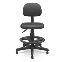 Cadeira Caixa Secretaria Sem Braço Tecido Preto Plaxmetal