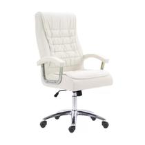 Cadeira California Branco Aço Couro 123x51x60cm Fratini