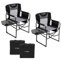 Cadeira Camping Director SUNNYFEEL Heavy Duty com mesa lateral Cadeira Camping Director SUNNYFEEL Heavy Duty com mesa lateral
