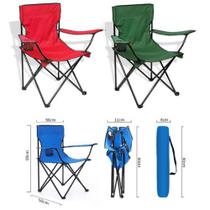 Cadeira Camping Dobrável Com Apoio de Braços - Quanta Coisa Importações