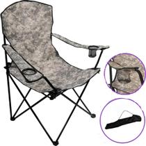 Cadeira Camping Pesca Dobrável Portátil Acampamento Até 150kg Com Bolsa De Transporte - Kala