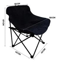 Cadeira Camping Pesca Portátil Com Bolsadobrável Resistente Preta Cadeira Camping Pesca Portátil Com Bolsadobrável Resistente Preta
