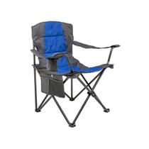 Cadeira Camping Reforçada Dobrável Com Bolsa E Porta Copos