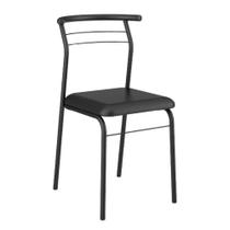Cadeira Carboon Com Estrutura em Aço e Assento Napa 84,5 cm