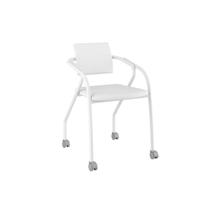 Cadeira Carraro 1713 c/Rodízio 1 Uni Color Branco