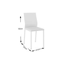 Cadeira Carraro 1804 (2 Unidades)-Aço Color Branco