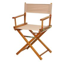 Cadeira Casual Home Director Honey Oak Frame Tan Canvas 46 cm Cadeira Casual Home Director Honey Oak Frame Tan Canvas 46 cm