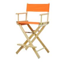 Cadeira Casual Home Director's de 61 cm com moldura natural laranja