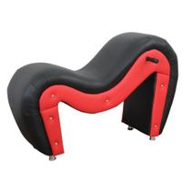 Cadeira Cavalinho Preta Vermelho Com Pgdr Desire - Desire Móveis