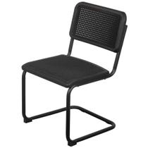 Cadeira Cesca Preta Com Palha e Base Preta Sem Braço - 71627 Cadeira Cesca Preta Com Palha e Base Preta Sem Braço - 71627