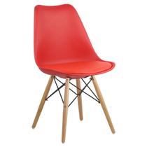Cadeira Charles Eames Dsw Soft Wood Eiffel Estofada