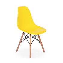 Cadeira Charles Eames Eiffel Dkr Wood - Design - Amarela