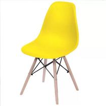 Cadeira Charles Eames Eiffel Dkr Wood - Design - Amarela