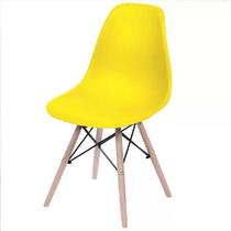 Cadeira Charles Eames Eiffel Dkr Wood - Design - Amarela - OR DESIGN