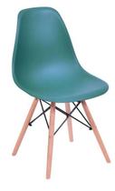 Cadeira Charles Eames Eiffel Dkr Wood - Design - Azul Petróleo