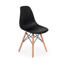 Cadeira Charles Eames Eiffel Dkr Wood - Design - Preta - Império Brazil Business