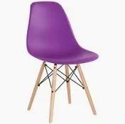 Cadeira charles eames eiffel roxo