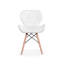 Cadeira Charles Eames Eiffel Slim Wood Estofada