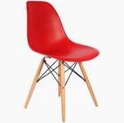 Cadeira charles eames eiffel vermelha
