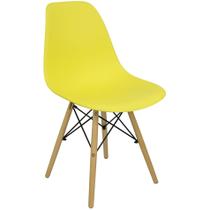 Cadeira Charles Eames Eiffel Wood Design Amarelo Amarela - Magazine Roma